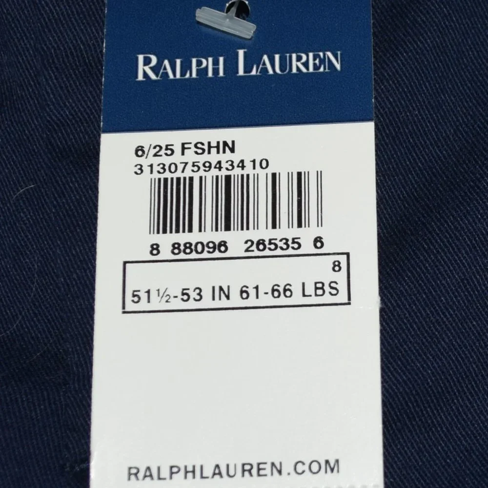 NEW Ralph Lauren Navy Blue Chino Pants - Size 8